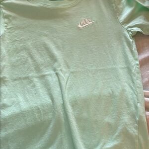 Nike Mint Green Crewneck Tee with White Swoosh